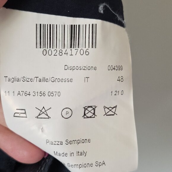 PIAZZA SEMPIONE | Sheath Dress V-neck Slate Gray Sz 12 - Picture 5 of 6